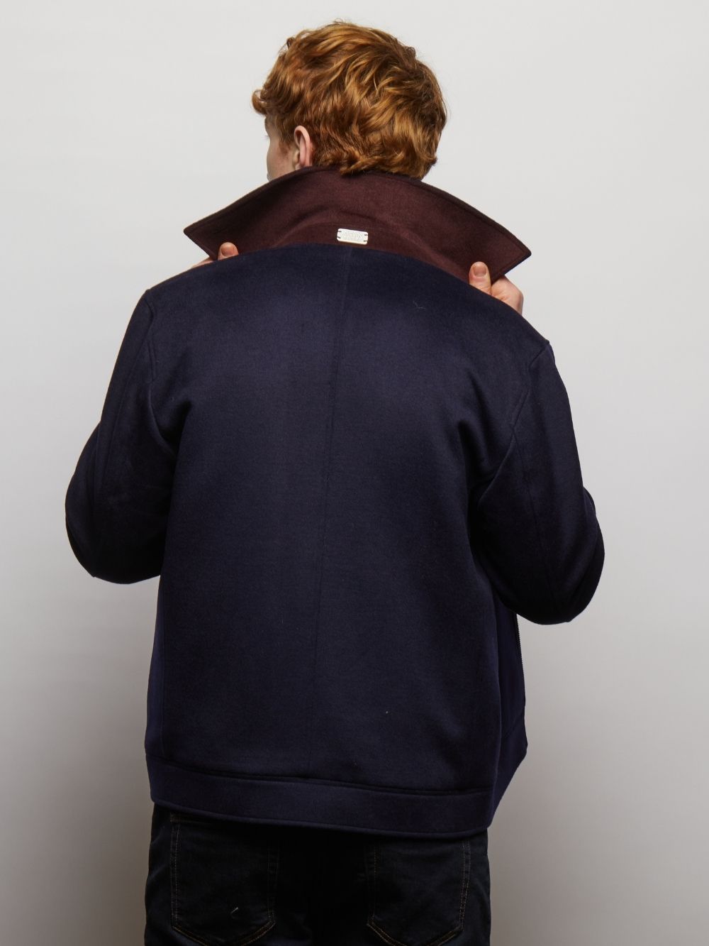 Steele Wool Blend Zip Front Short Jacket
