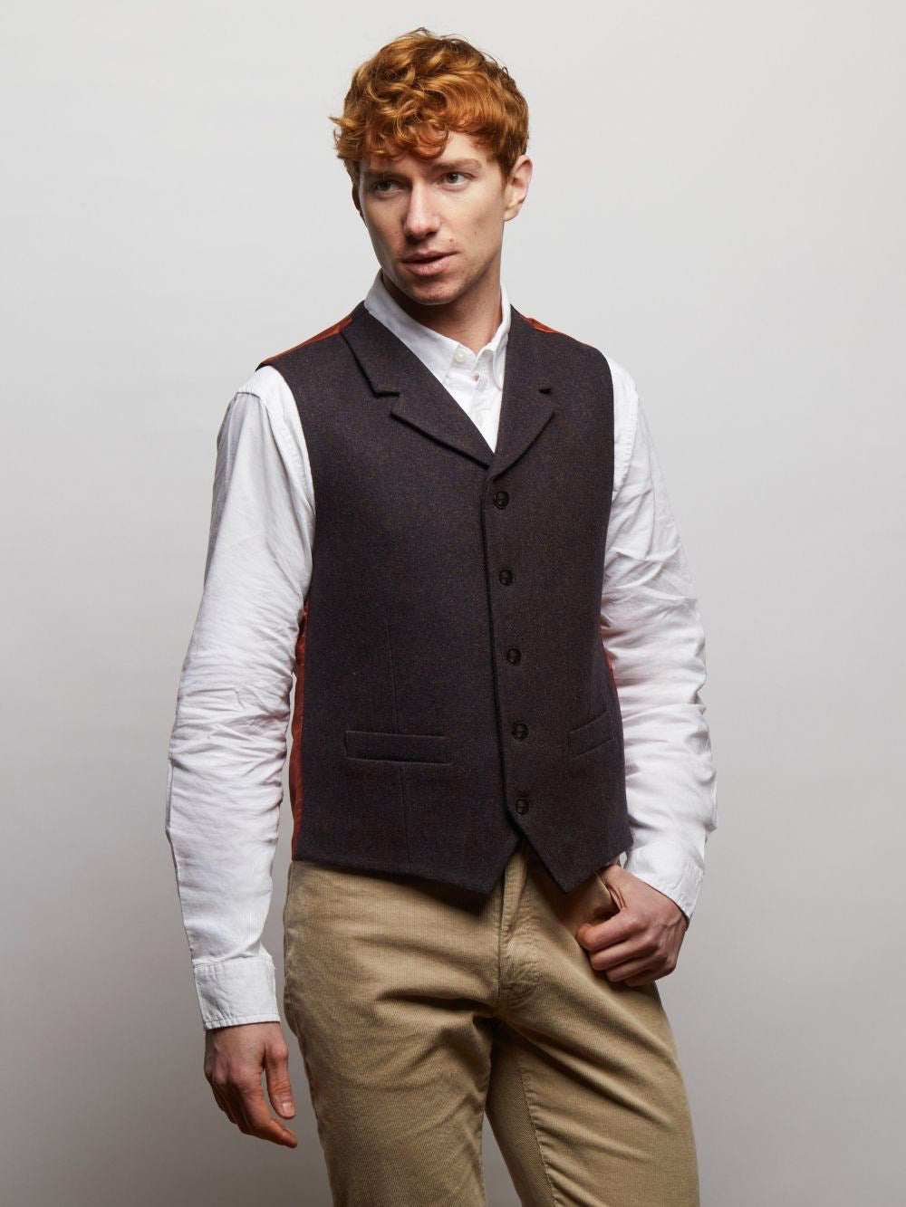 Sherwood Tweed Wool Waistcoat