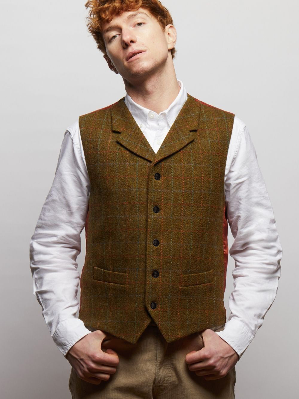 Sherwood Tweed Wool Waistcoat