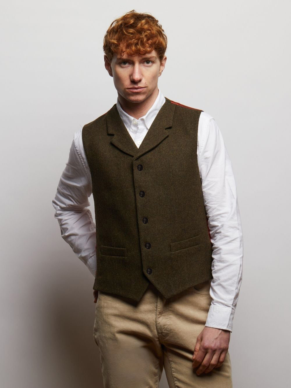 Sherwood Tweed Wool Waistcoat