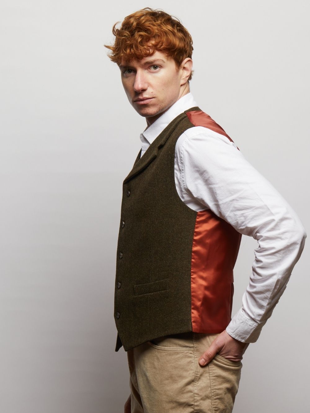 Sherwood Tweed Wool Waistcoat