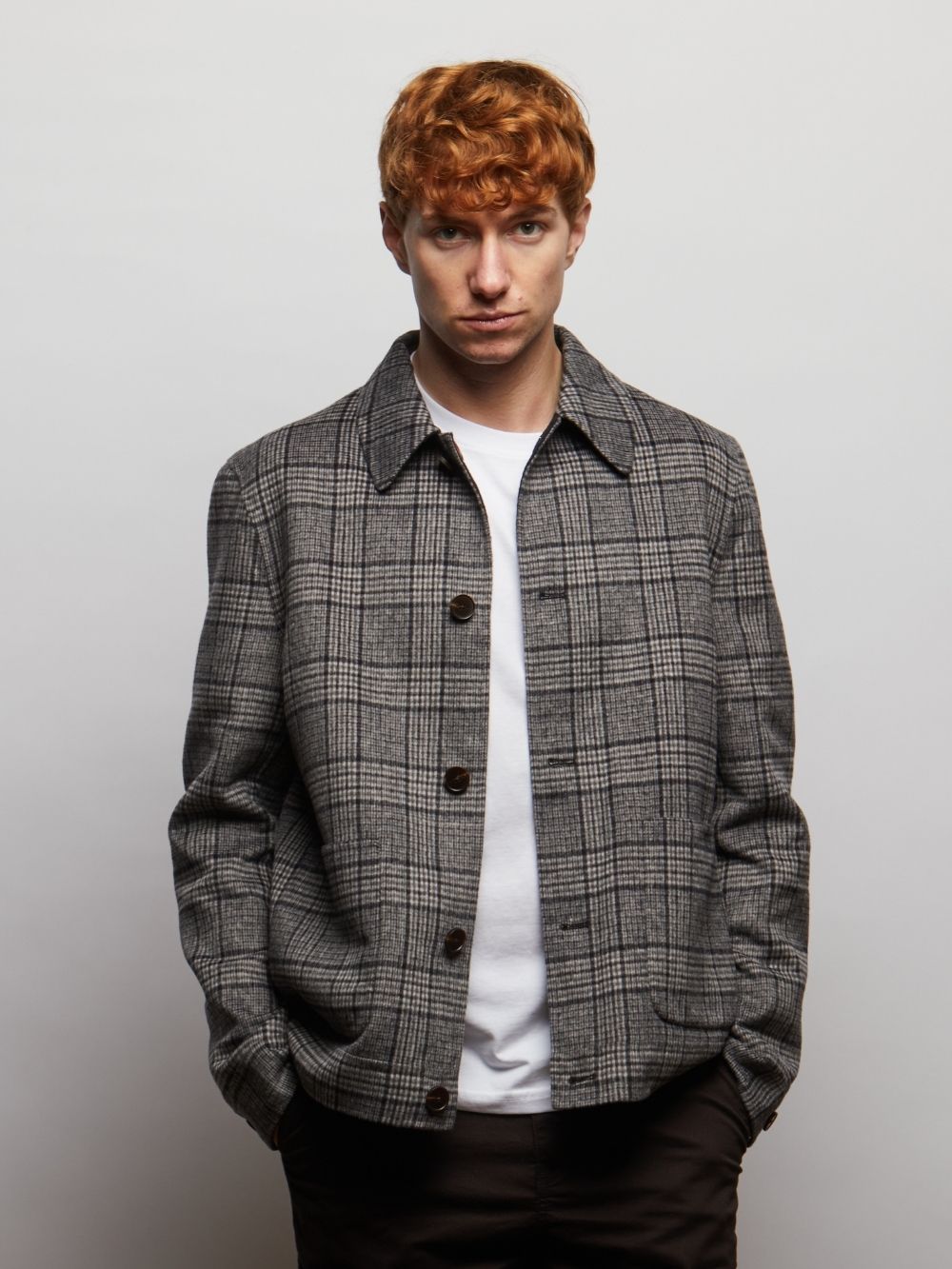 Scot Reversible Wool Blend Jacket