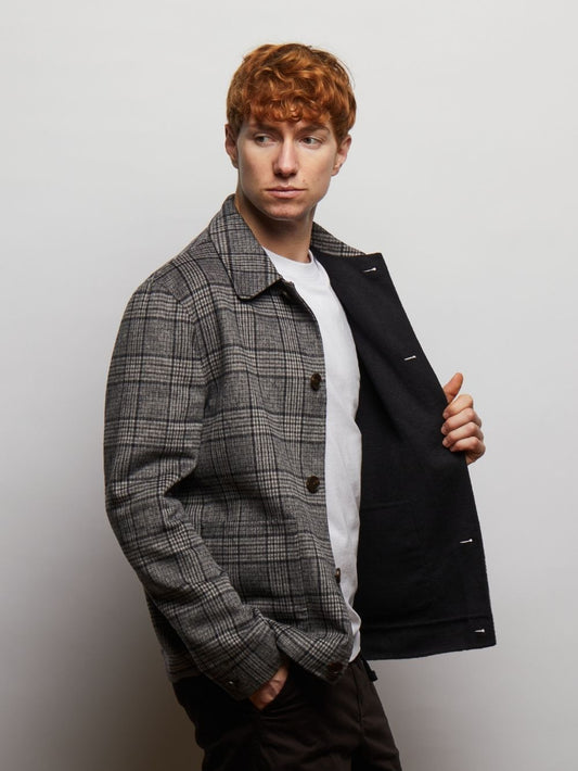 Scot Reversible Wool Blend Jacket