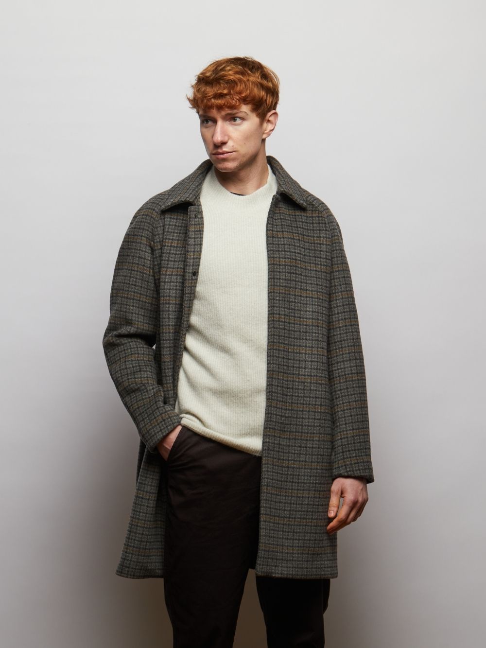 Coldstream Wool Check Overcoat – Guards London