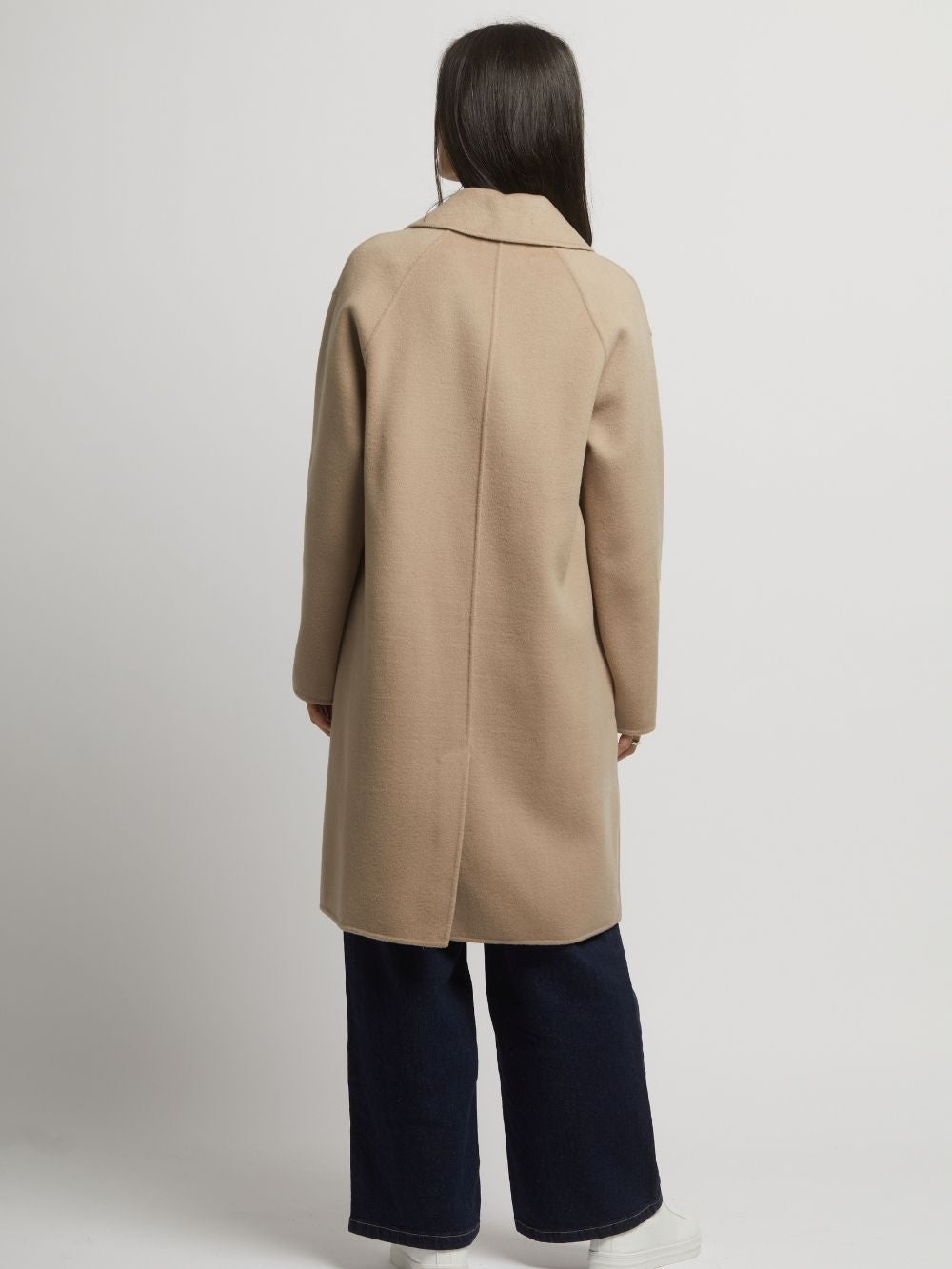 Flora Wool Cashmere Double Breasted Coat