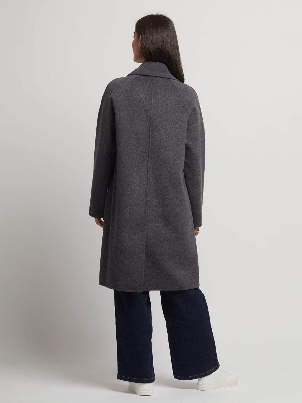 Flora Wool Cashmere Double Breasted Coat