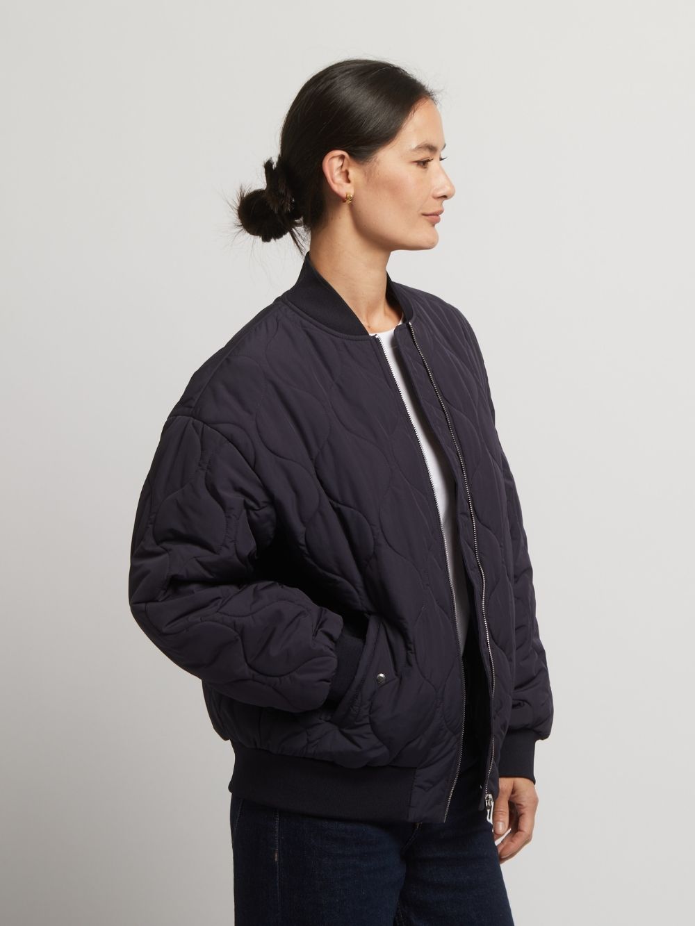 Grace Quilted Bomber Jacket
