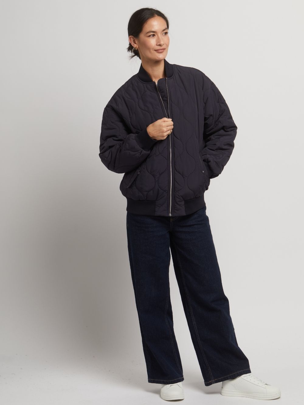 Grace Quilted Bomber Jacket