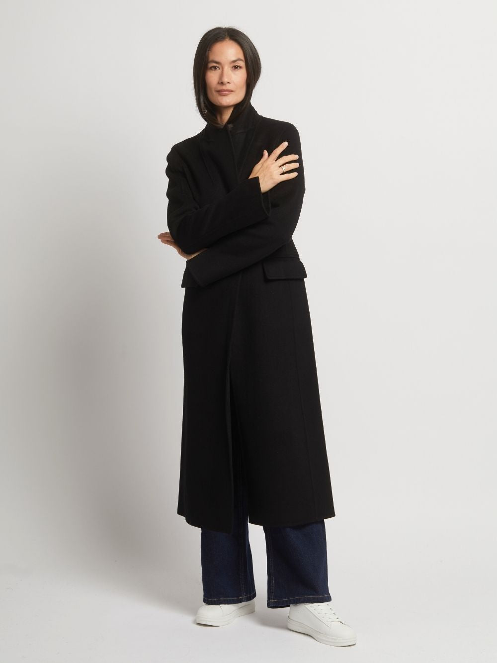Guilia Single Breasted Wool Cashmere Coat