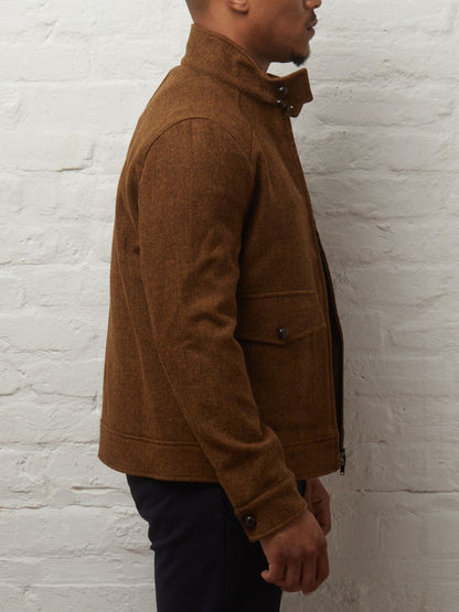 Cameron Wool Tweed Harrington Jacket