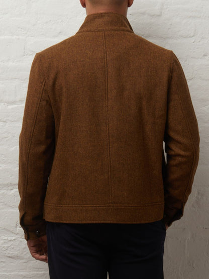 Cameron Wool Tweed Harrington Jacket