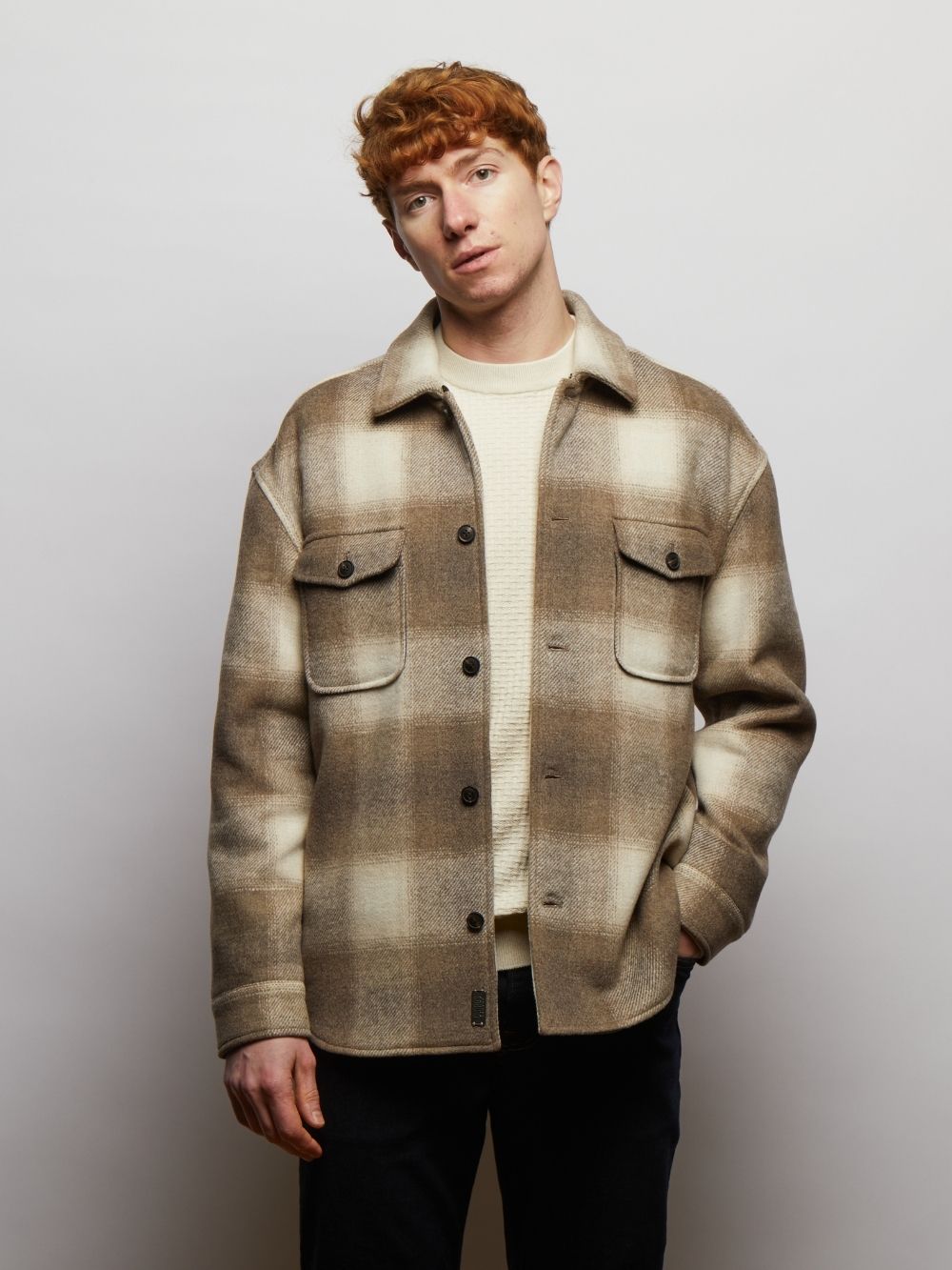 Welsh Check Wool Overshirt