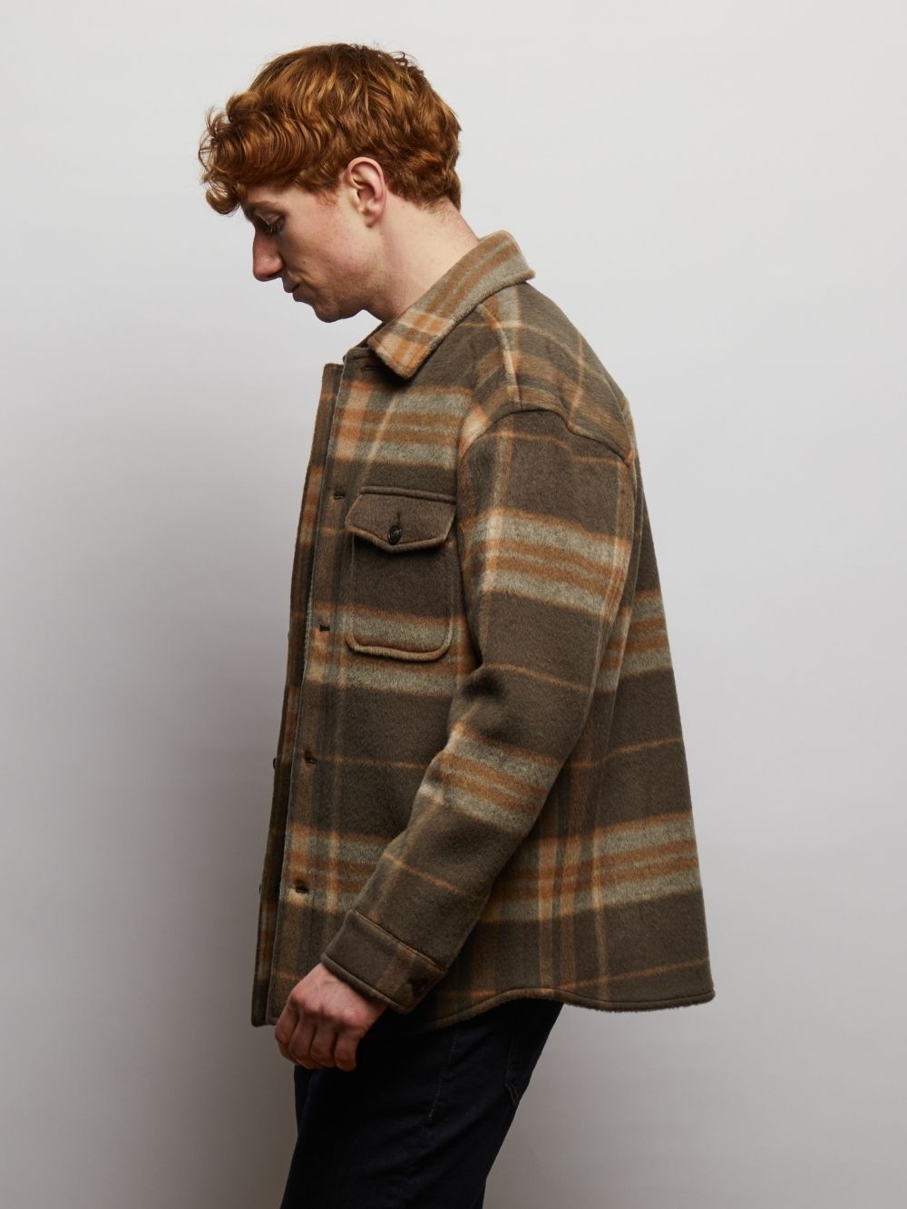 Welsh Check Wool Overshirt