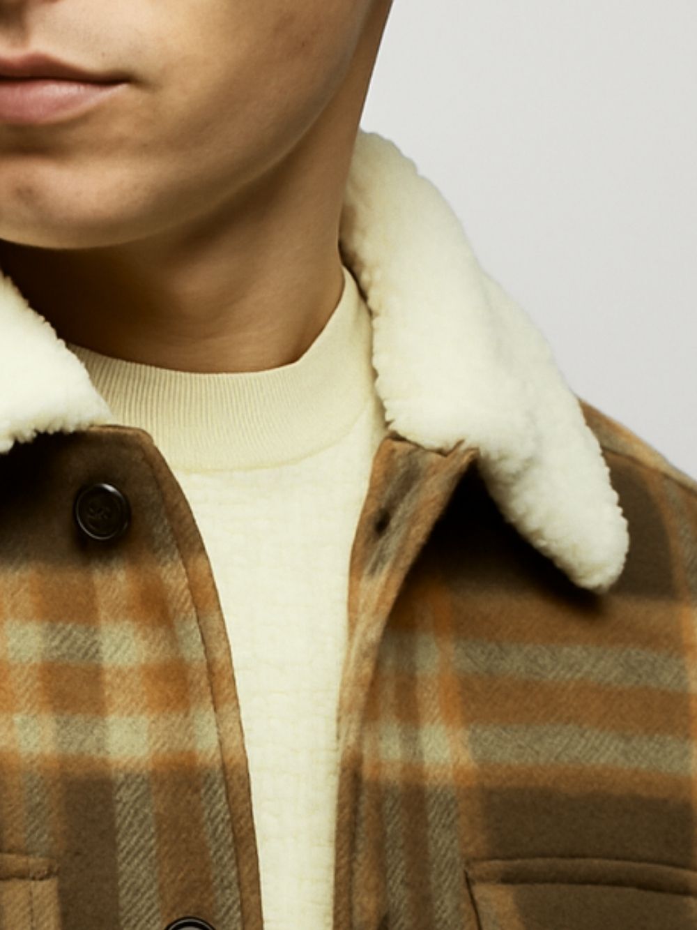 Welsh Check Wool Overshirt