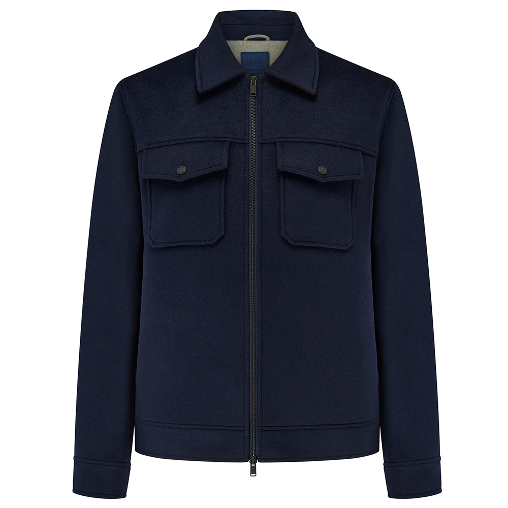 Steele Wool Blend Zip Front Short Jacket