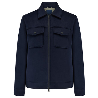 Steele Wool Blend Zip Front Short Jacket