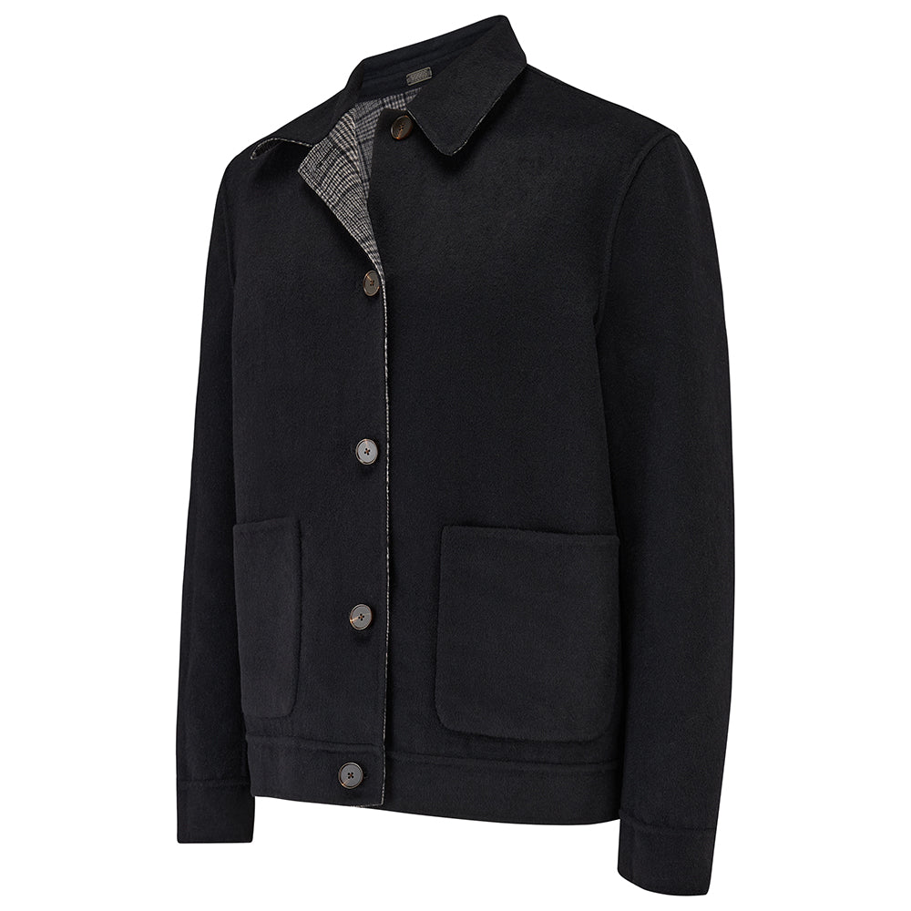 Scot Reversible Wool Blend Jacket