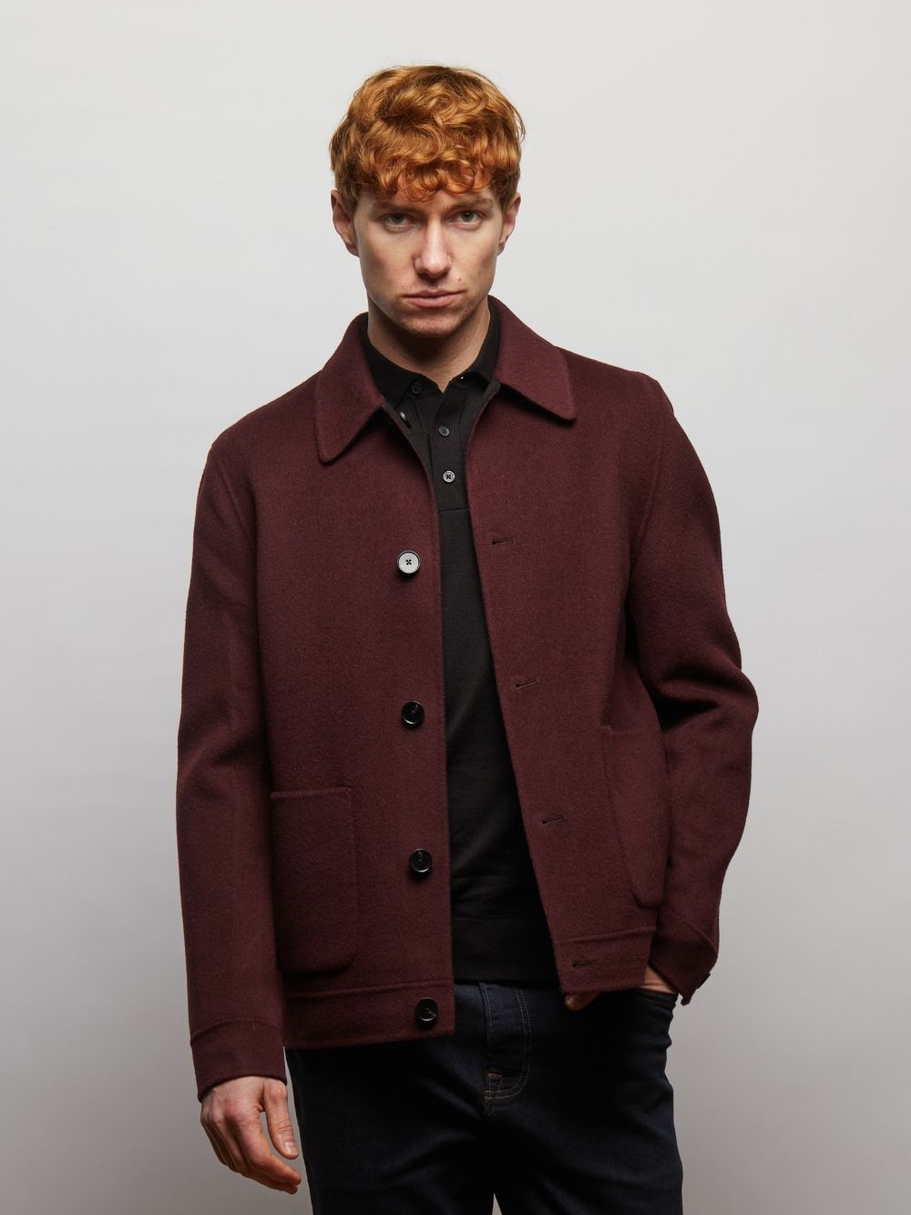 Irish Reversible Wool Blend Jacket