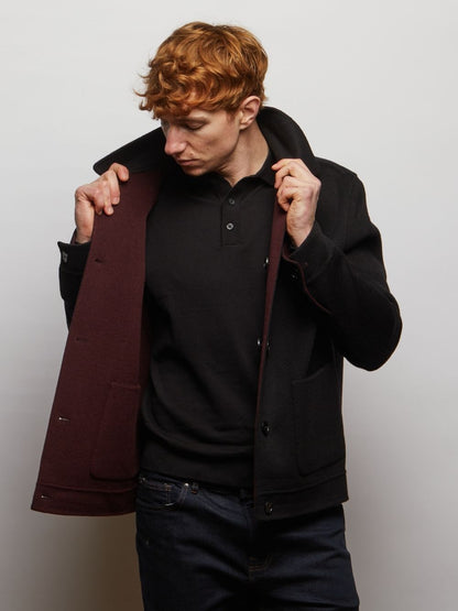 Irish Reversible Wool Blend Jacket