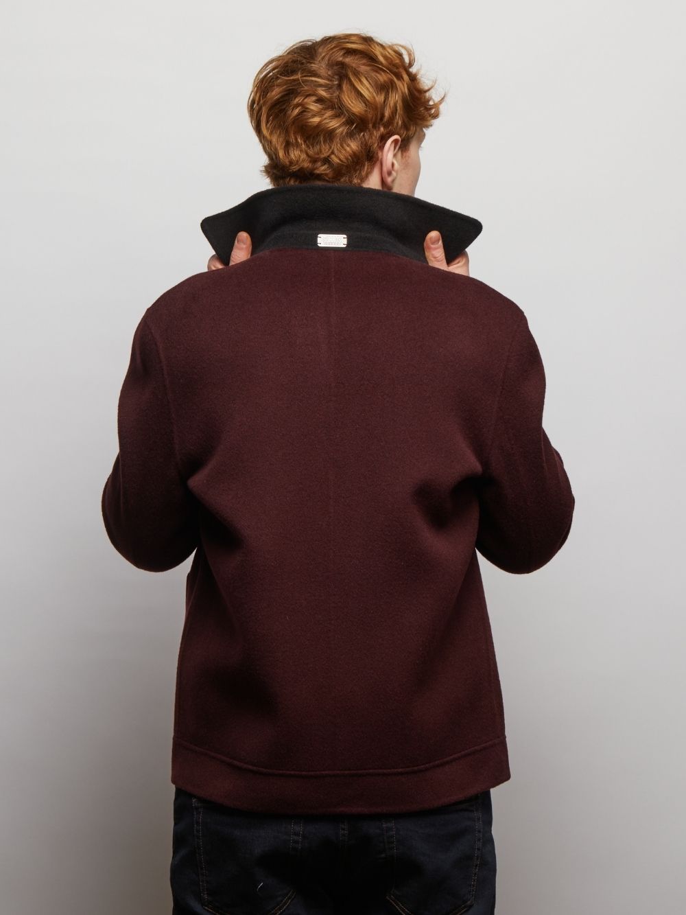 Irish Reversible Wool Blend Jacket