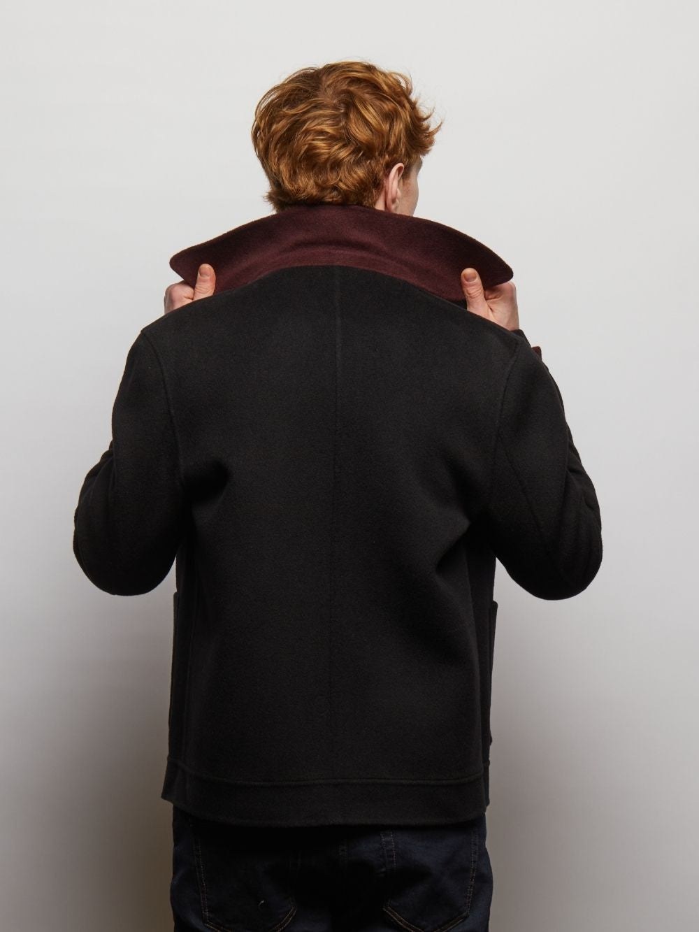 Irish Reversible Wool Blend Jacket