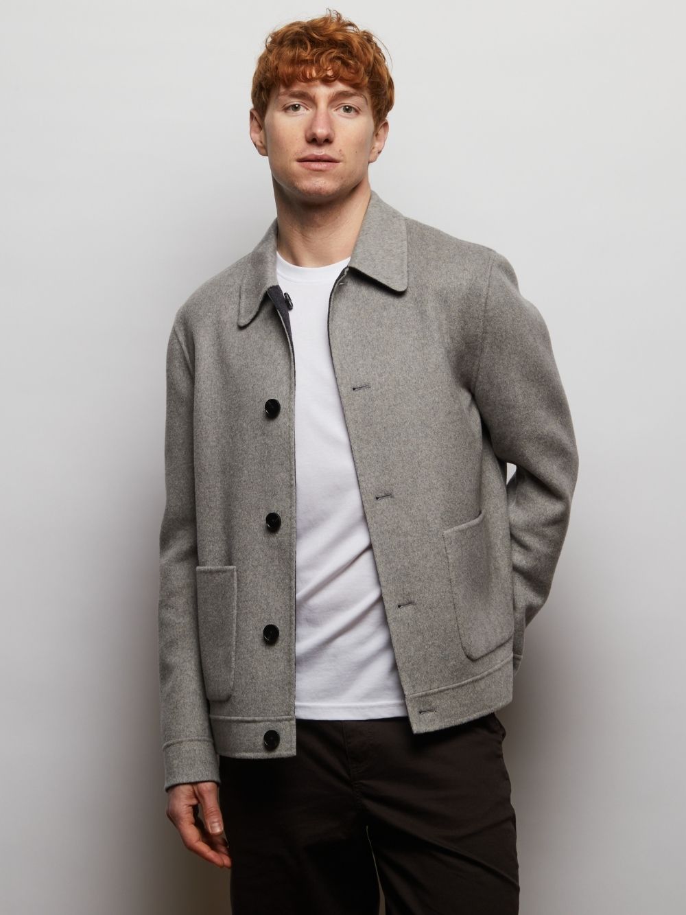 Irish Reversible Wool Blend Jacket