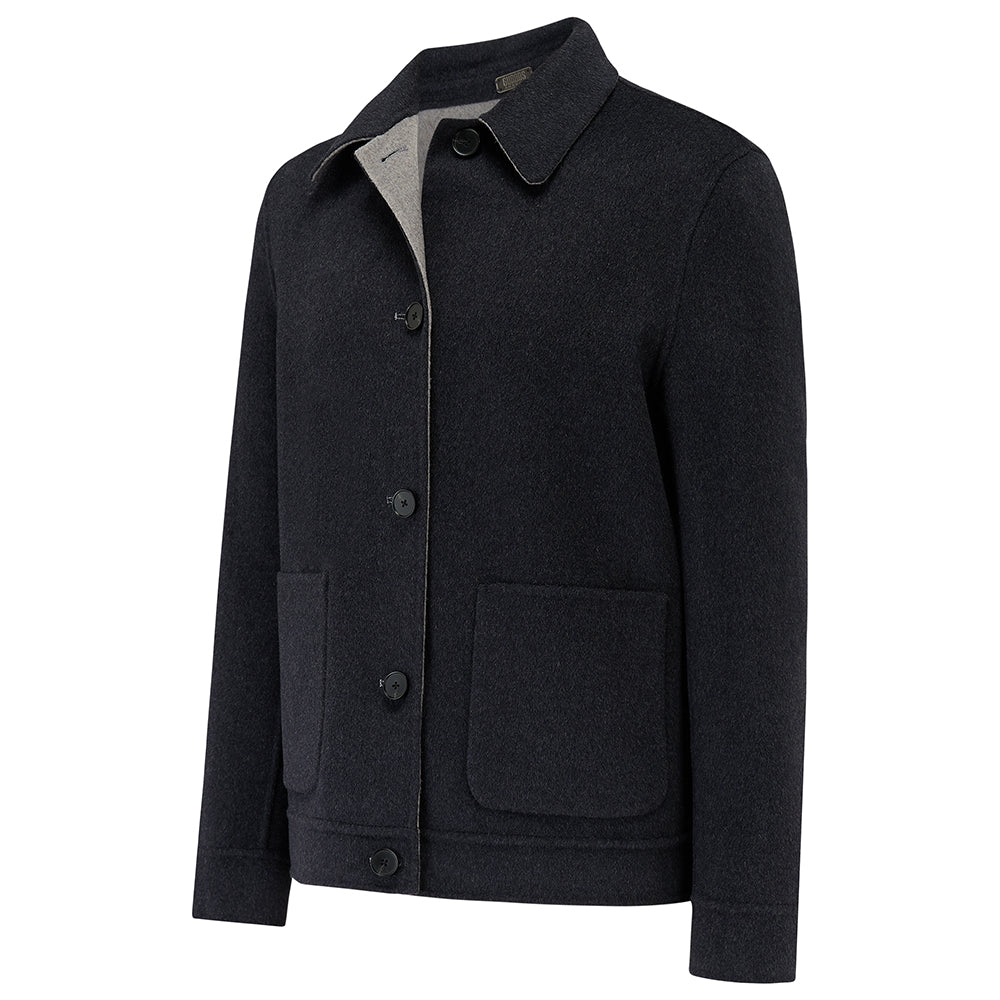 Irish Reversible Wool Blend Jacket