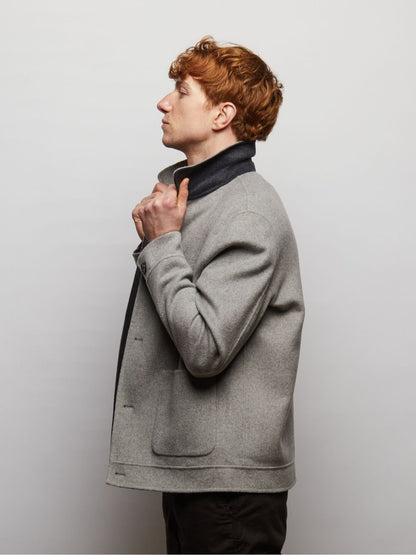 Irish Reversible Wool Blend Jacket
