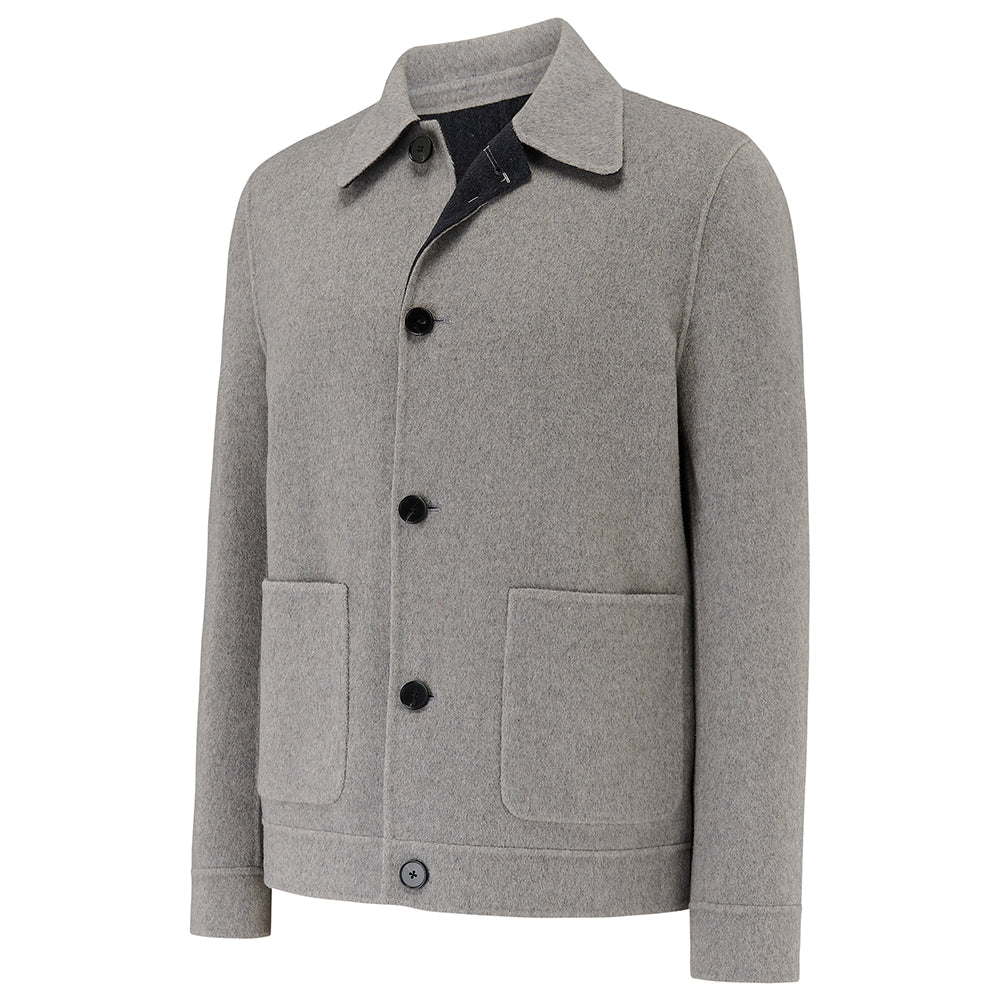 Irish Reversible Wool Blend Jacket