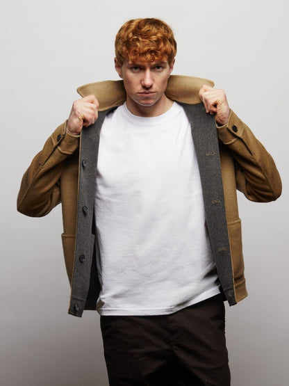 Irish Reversible Wool Blend Jacket