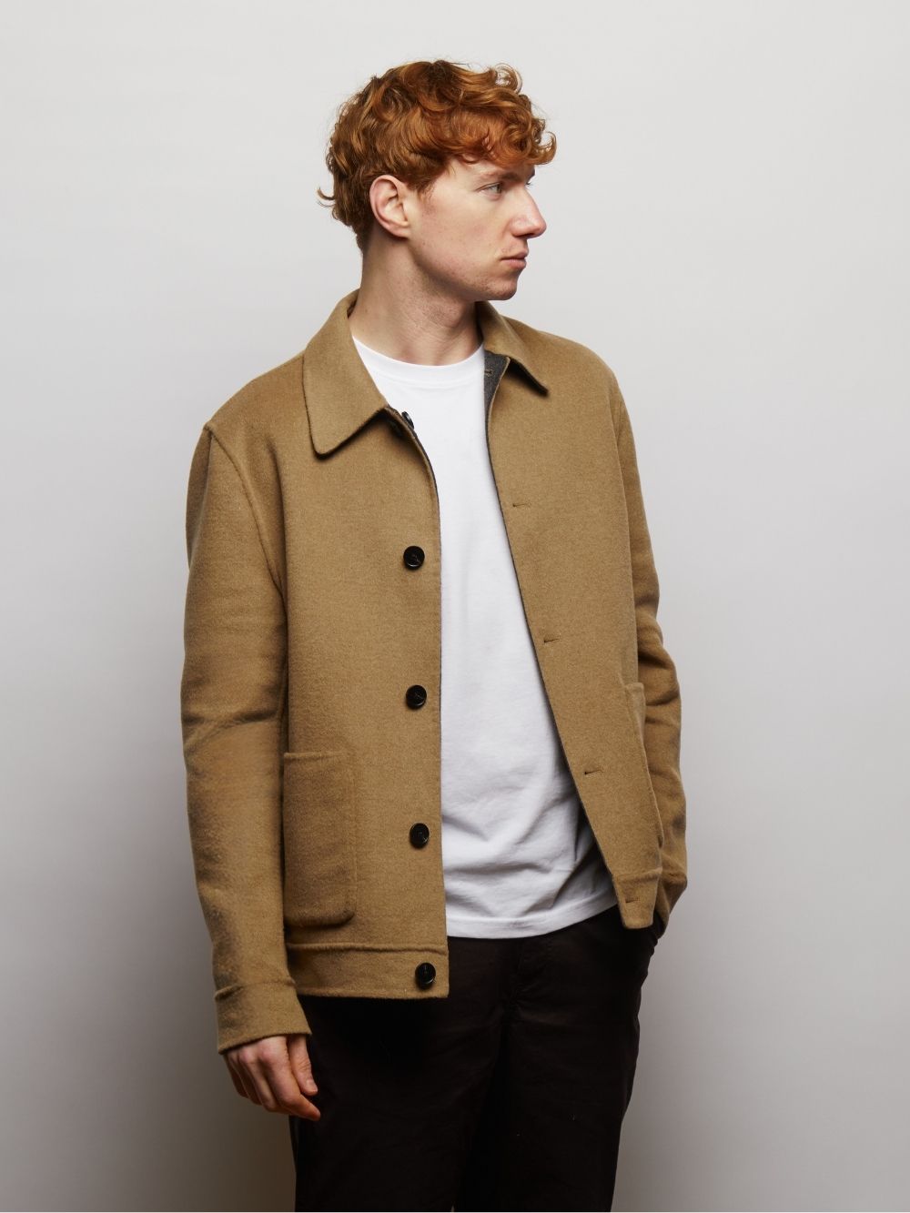 Irish Reversible Wool Blend Jacket