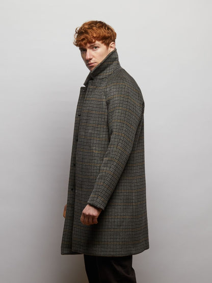 Coldstream Wool Check Overcoat