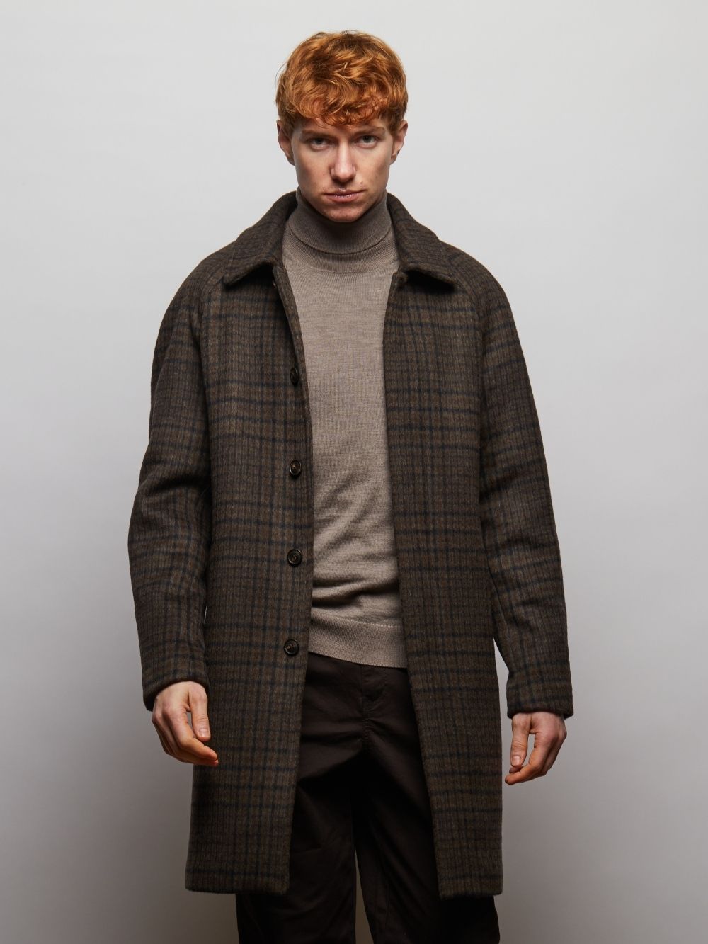 Coldstream Wool Check Overcoat