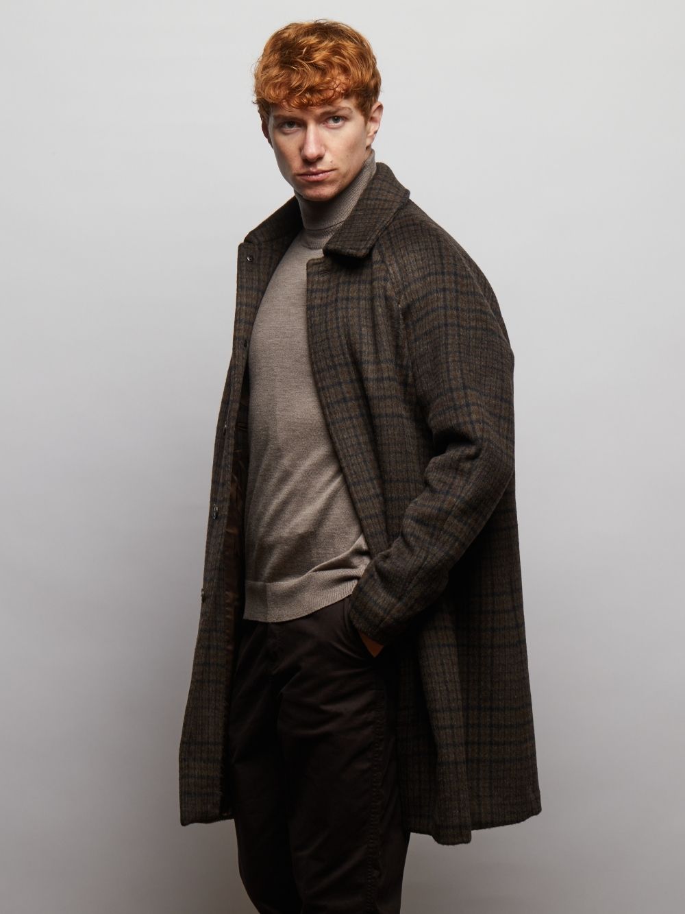 Coldstream Wool Check Overcoat