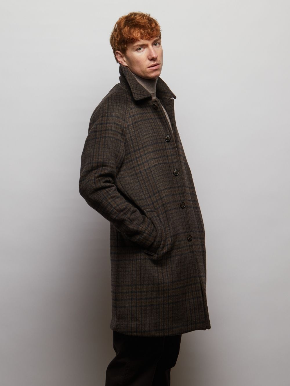 Coldstream Wool Check Overcoat