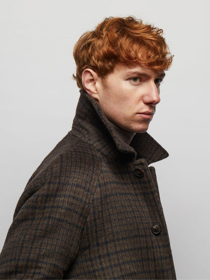 Coldstream Wool Check Overcoat
