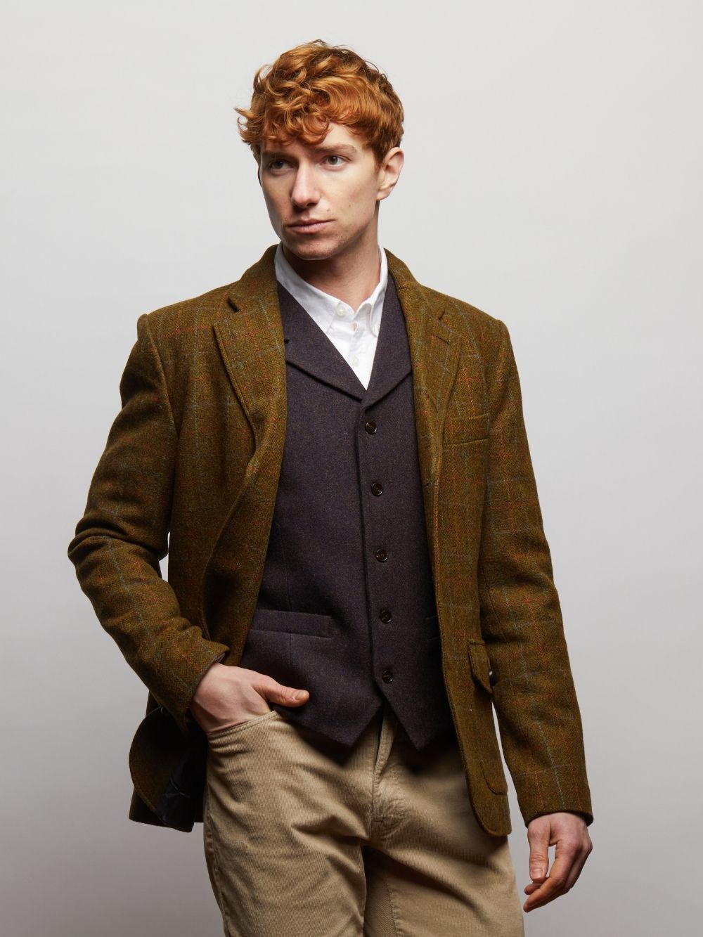 Allenby Wool Tweed Blazer