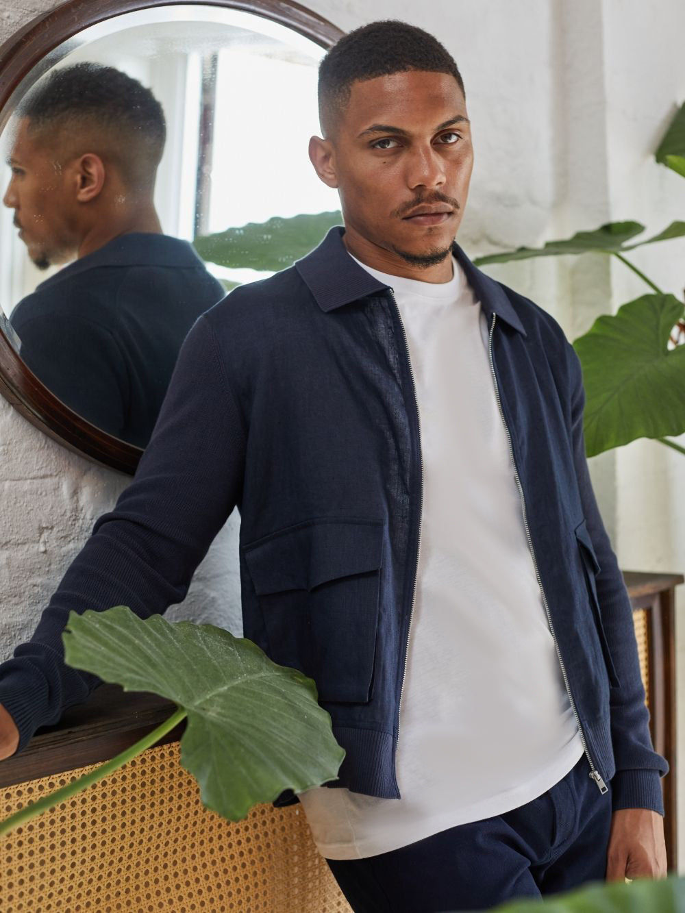 Carter Linen & Knitted Casual Jacket