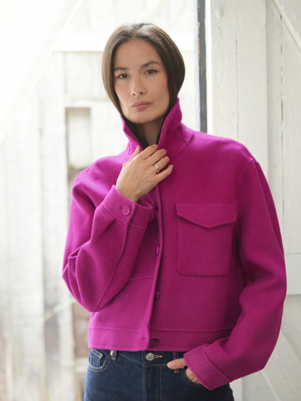 Arabella Wool Cashmere Short jacket