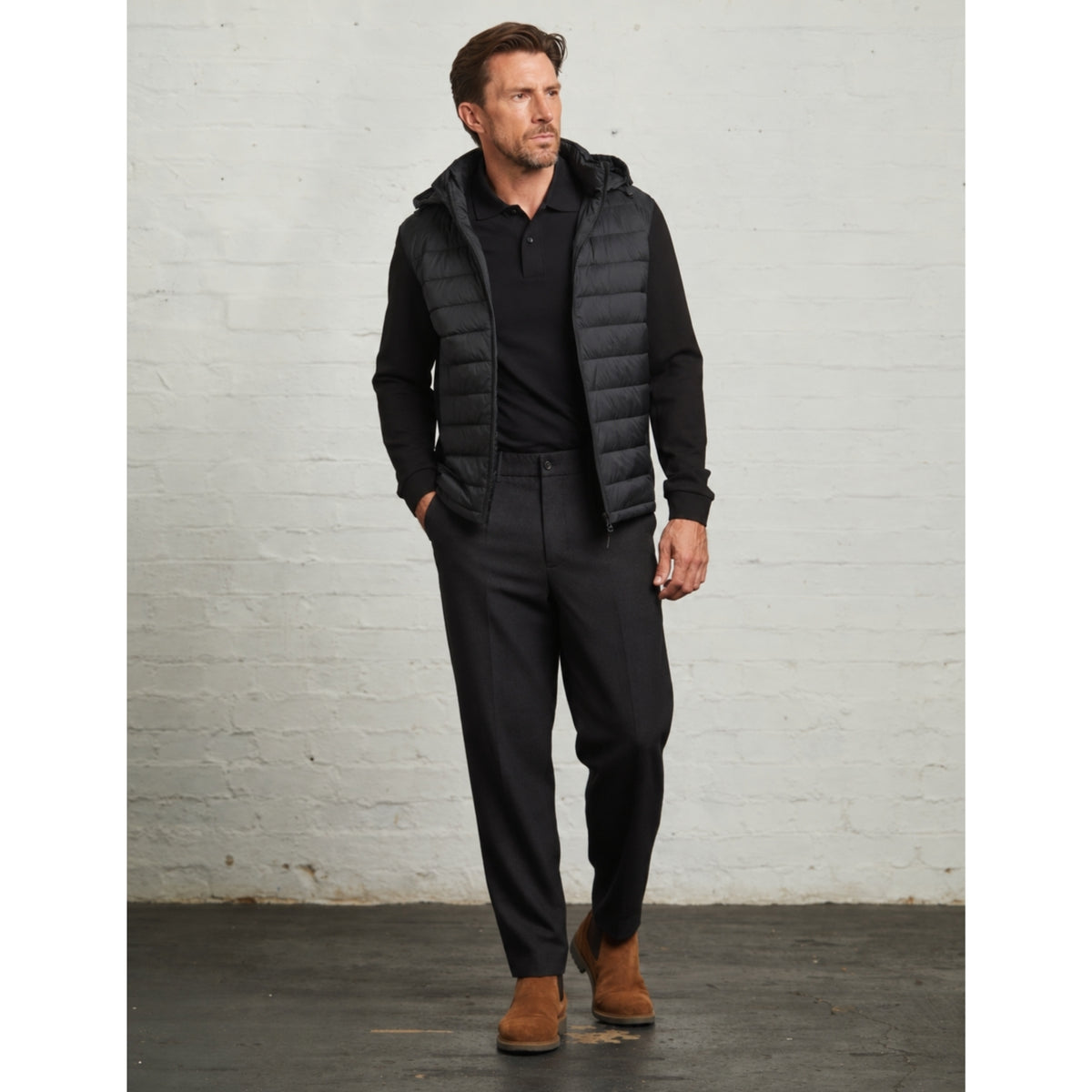 Bale Hybrid Quilt and Interlock Zip Jacket