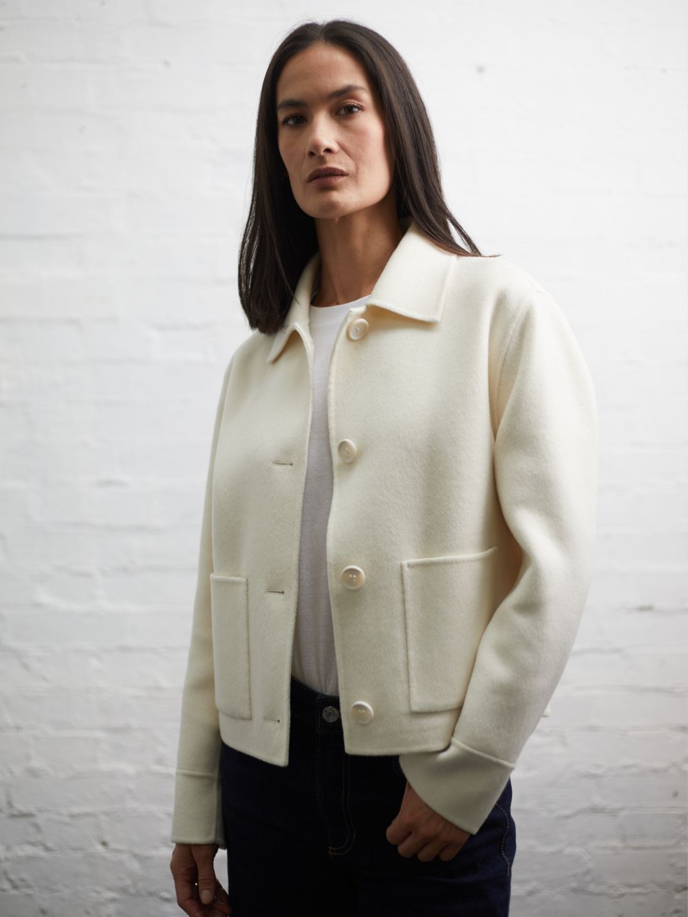 Daisy Wool Cashmere Boxy Jacket