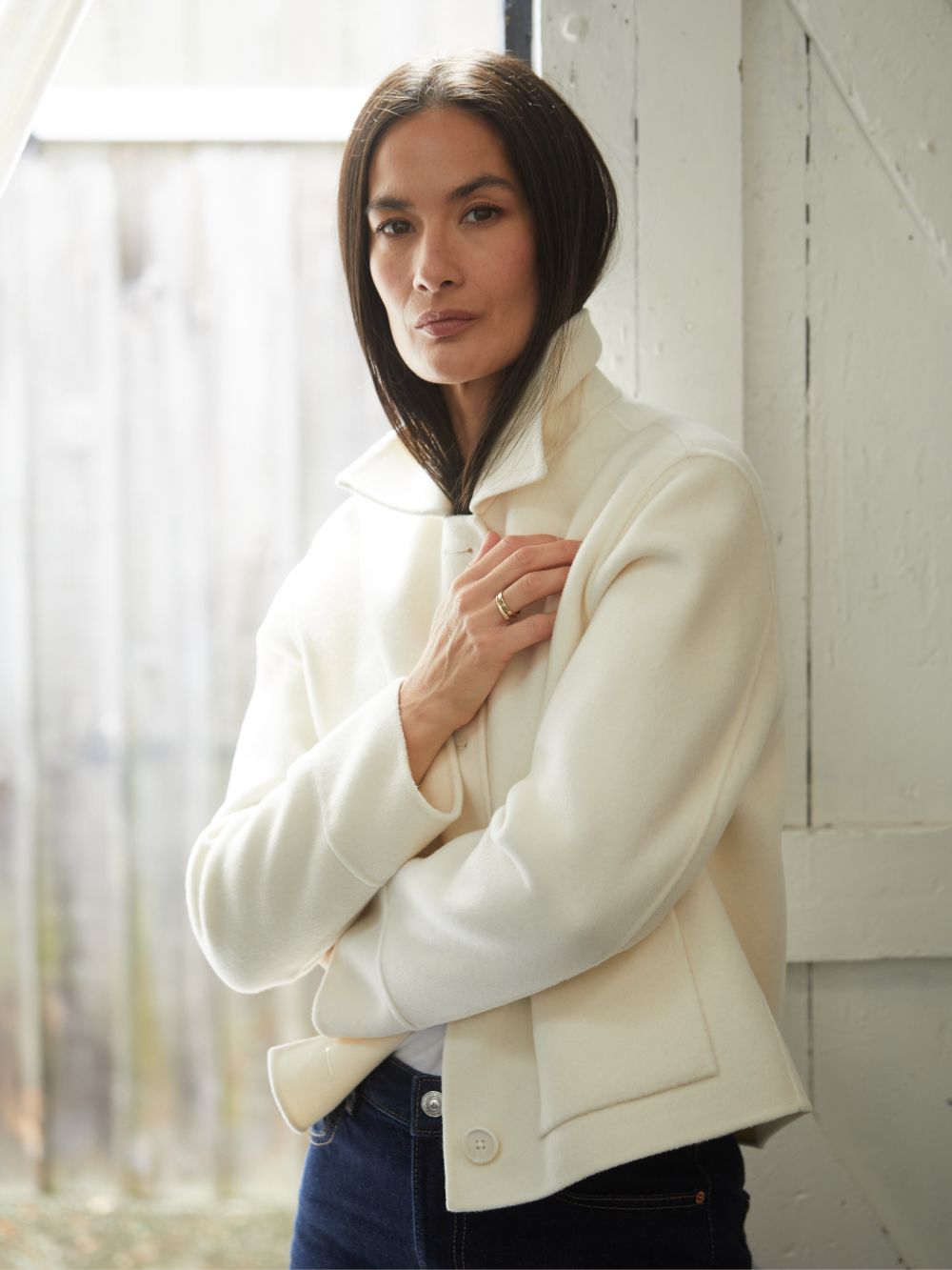 Daisy Wool Cashmere Boxy Jacket