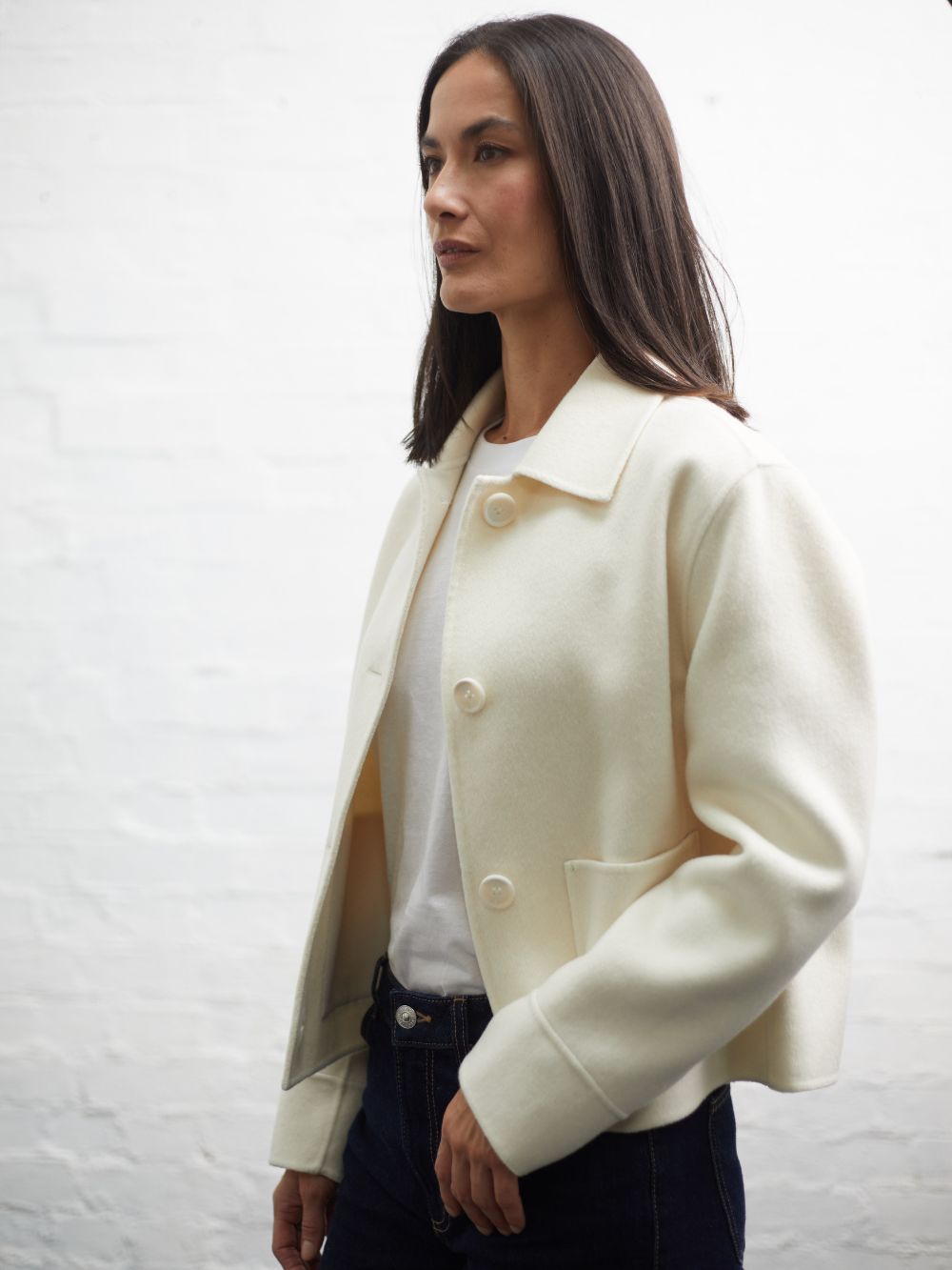 Daisy Wool Cashmere Boxy Jacket