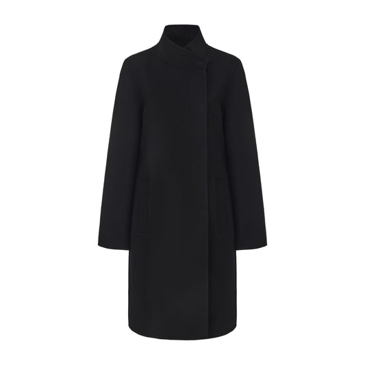 Ella Wool Cashmere Funnel Neck Coat
