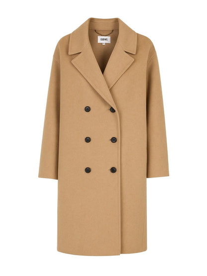 Flora Wool Cashmere Double Breasted Coat
