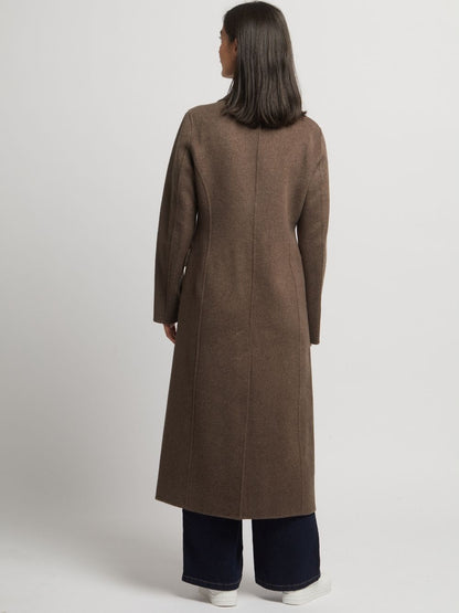 Guilia Single Breasted Wool Cashmere Coat