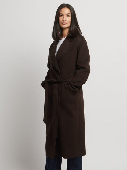 Kelly Belted Wool Cashmere Long Coat