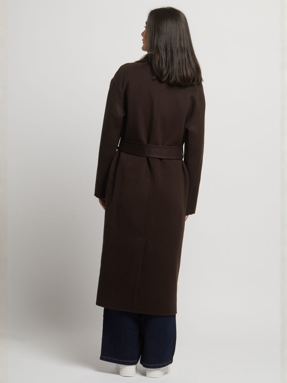 Kelly Belted Wool Cashmere Long Coat
