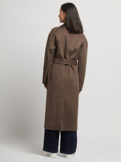 Kelly Belted Wool Cashmere Long Coat