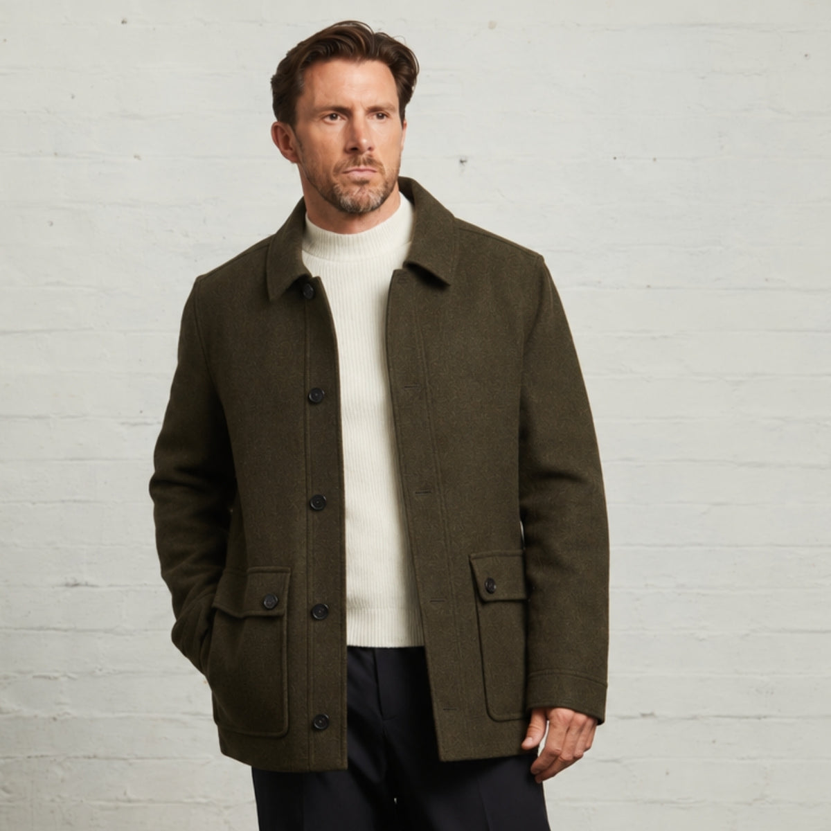 Kyle Wool Tweed Heritage Carcoat